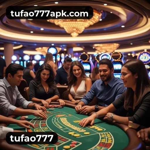 App tufao777 para iOS e Android — interface mobile, login biométrico e PIX integrado
