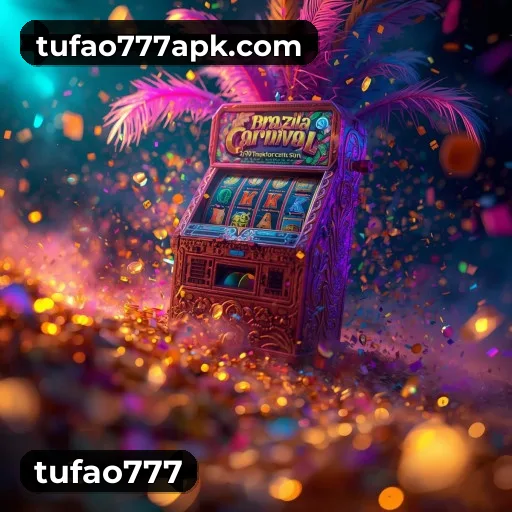 App tufao777 para iOS e Android — interface mobile, login biométrico e PIX integrado